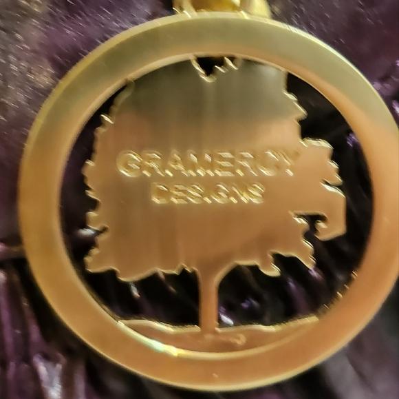 Y2K Gramercy Designs Chunky Capacious Purple Pleated Faux Leather Bag, EUC - Picture 2 of 16